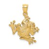 14K 2-D Frog Sitting Charm