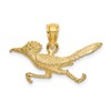 14K 3-D Road Runner Charm