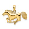 14K Galloping Horse Charm
