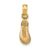 14k 3-D Pink Enameled Single Flip-Flop Charm