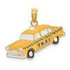 14K Enamel TAXI Charm