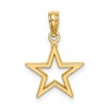14K Cut-out Star Charm