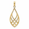 14K Celtic Knot Teardrop Charm