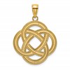 14K Large Celtic Eternity Knot Circle Charm