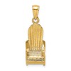 14K 3-D Beach Chair Charm
