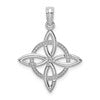 14k White Gold Small Celtic Eternity Knot Charm