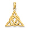 14k Small Celtic Trinity Knot Charm