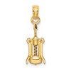 14K Wine Opener Charm