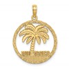 14K PUERTO RICO Palm Tree Charm