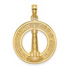 14K OCEAN CITY with Lighthouse Charm