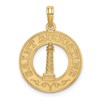 14K SAINT AUGUSTINE with Lighthouse Circle Charm