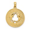 14K CANCUN with Dolphins Circle Charm