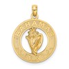 14K BAHAMAS with Conch Shell Circle Charm