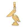 14K 3-D Pelican Standing Charm