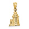 14K 3-D Brant Point Lighthouse Nantucket Harbor Massachusetts Charm