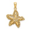 14K Starfish Filigree Charm