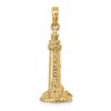 14K 3-D Fenwick Island Delaware Lighthouse Charm
