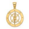 14K Nautical Compass with Moveable Needle Charm
