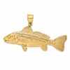 14K Large 3-D Red Fish Charm