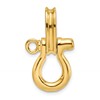 14K 3-D Medium Shackle Link Charm