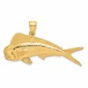 14K 2-D Male Dorado (Mahi-Mahi) Charm