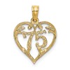 14K 75 In Heart Charm