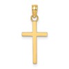 14K Polished Small Cross Charm