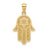 14K Chamseh with Star Of David Charm