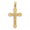 14K Inri Crucifix with Scroll Tips Charm