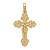 14K Crucifix with Fancy Tips Charm