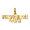 14k FIREFIGHTER'S WIFE Charm