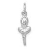 14k White Gold Ballerina Charm