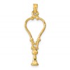 14k 3-D Stethoscope Pendant