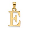 14K Polished Letter E Pendant