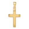 14k Satin/Polished Beveled Small Latin Cross Pendant