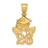 14K Graduation Cap and Diploma 26 Charm