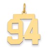 14k Medium Polished Number 94 Charm