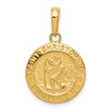 14k Polished Solid Saint Christopher Medal Charm
