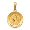 14k Polished Solid Saint Joseph Medal Round Charm