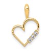 14k 1/20 carat AA Diamond Heart Pendant