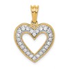 14k 1/3 carat Diamond Heart Pendant