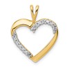 14k 1/6 carat Diamond Heart Pendant