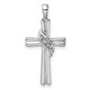 14k White Gold Cross Pendant Mounting