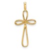 14k Loop Cross Pendant Mounting