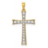 14k  1/5 carat Diamond Cross Pendant