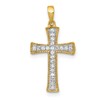 14k 1/10 carat Diamond Cross Pendant
