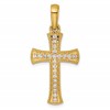 14k 3/8 carat Diamond Cross Pendant