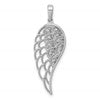 14k White Gold Diamond Open-work Wing Pendant