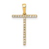 14K Diamond Letter T Initial Pendant