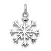 14k White Gold Snowflake Charm